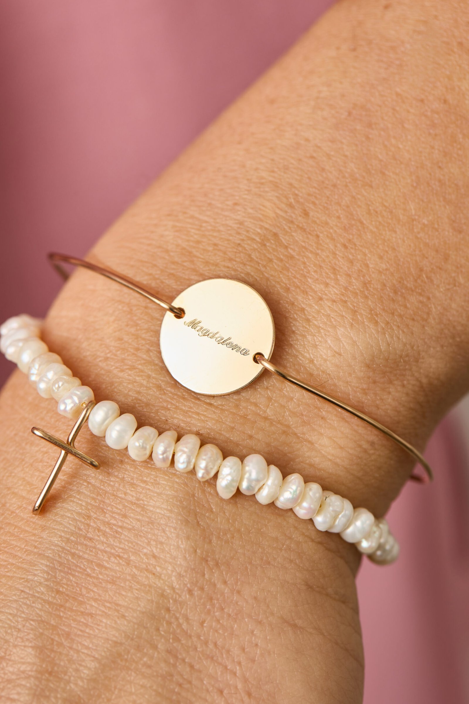 Narukvica biseri krstić - Slika 2