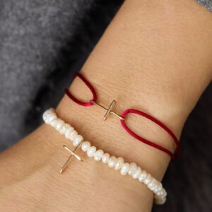 Narukvica biseri krstić