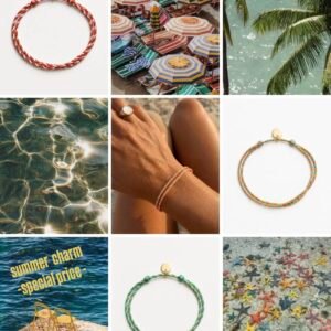 Summer Charm sa priveskom u valjanom zlatu